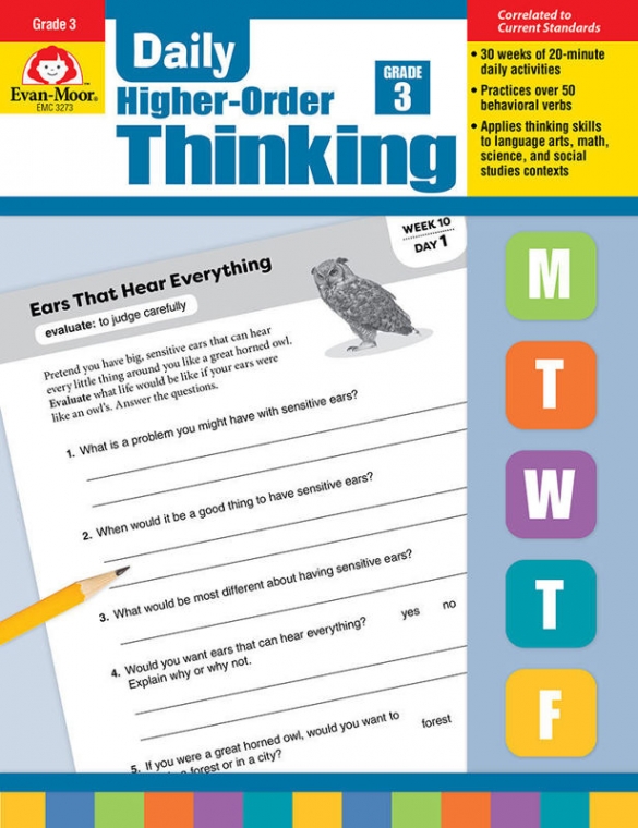 Daily Higher-Order Thinking, Grade 3 - Teacher's Book 