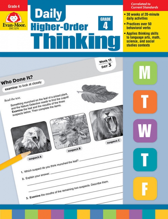 Daily Higher-Order Thinking, Grade 4 - Teacher's Book 