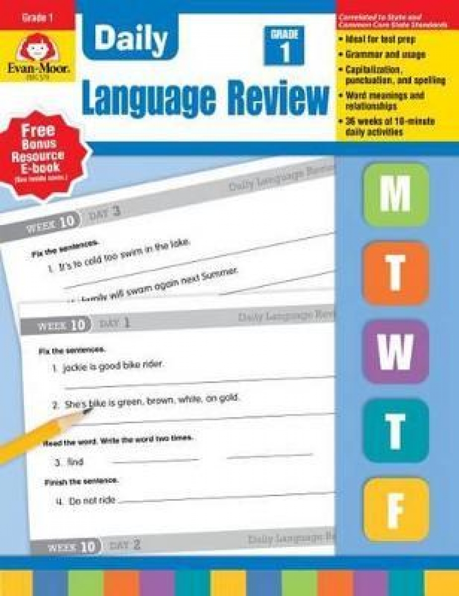 Daily Language Review, Grade 1   Teacher's Book 