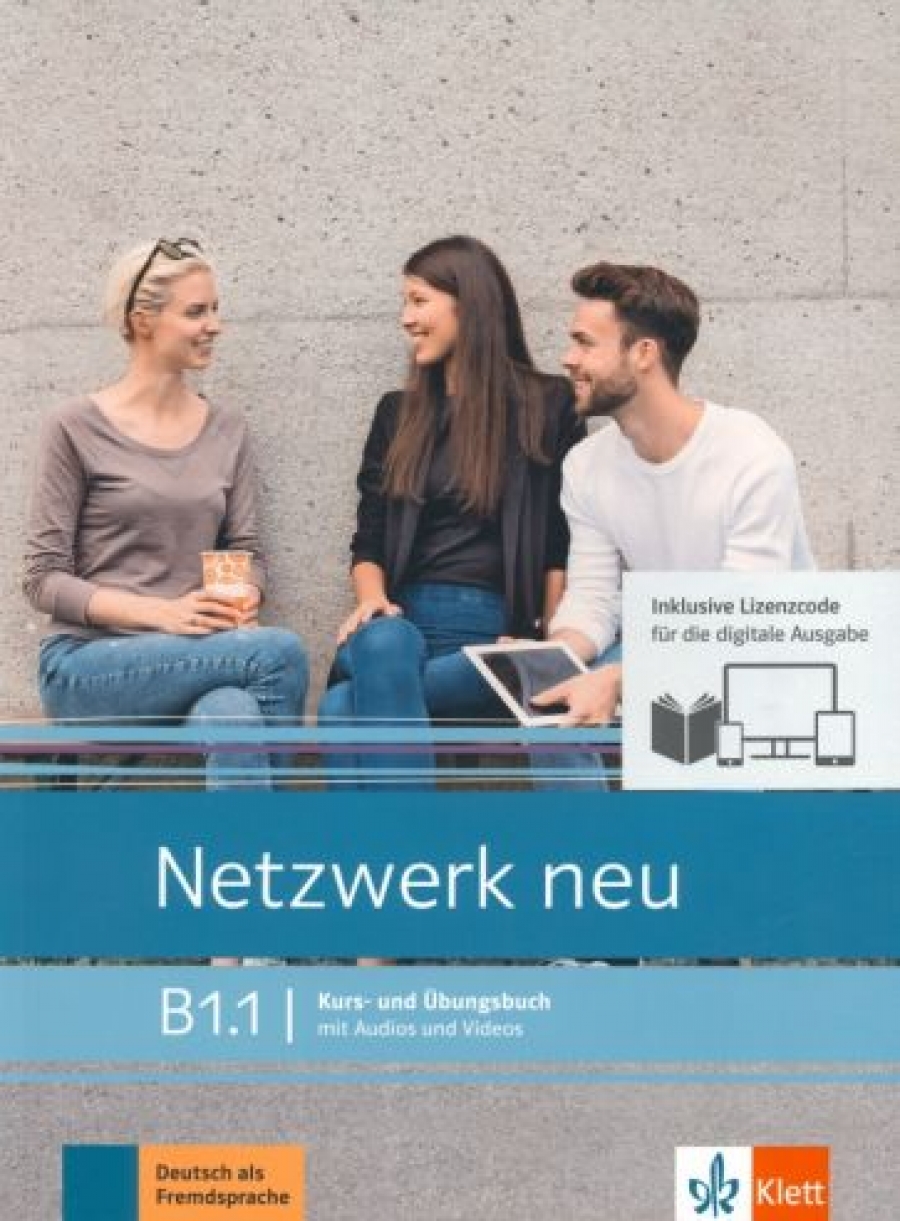 Dengler Stefanie Netzwerk neu. B1.1. Kurs- und Ubungsbuch mit Audios und Videos inklusive Lizenzcode BlinkLearning 
