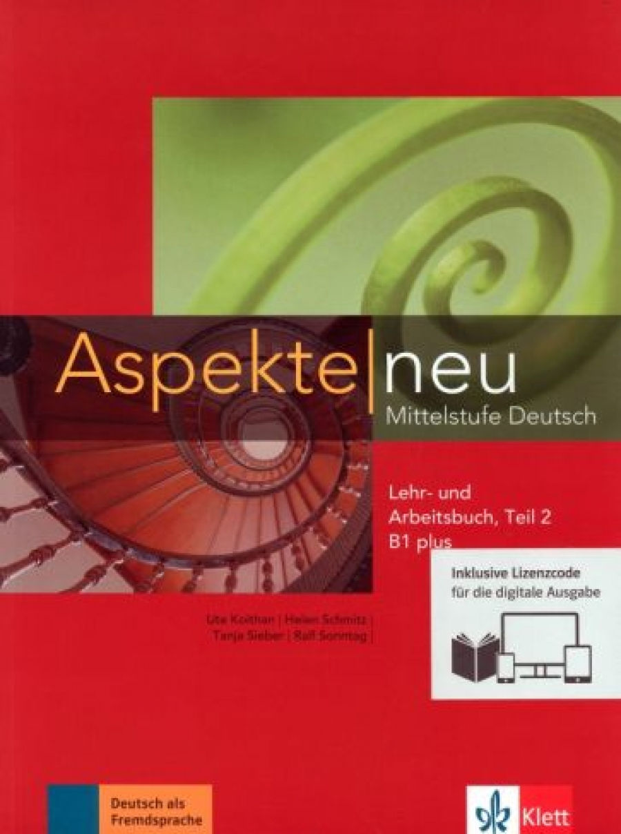 Koithan Ute Aspekte neu. B1+. Lehr- und Arbeitsbuch mit Audios inklusive Lizenzcode BlinkLearning. Teil 2 (+CD) 