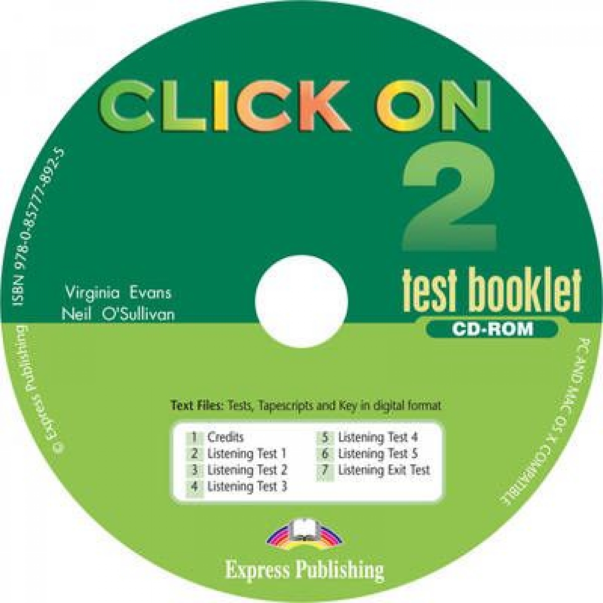 Virginia Evans, Neil O'Sullivan Click On 2. Test Booklet CD-ROM.  CD    