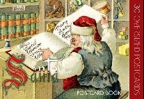 Laughing Elephant Santa Claus Postcard Book 