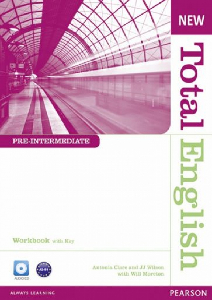 Will Moreton New Total English Pre-intermediate Workbook (with Key) and Audio CD 