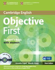 Annette Capel, Wendy Sharp Objective First 3rd Edition Student's Book with answers with CD-ROM 