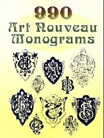 Dover 990 Art Nouveau Monograms 