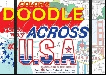 John Woodcock Colour & Doodle Your Way Across The USA 