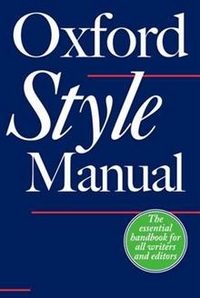 Robert, Ritter The Oxford Style Manual 