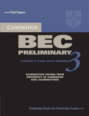 Cambridge BEC (business english course) Preliminary 3 Student's Book with answers 