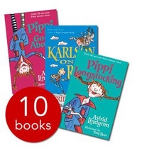 Lindgren, Astrid Pippi Longstocking & Friends Collection of 10 Books Gift Ed 