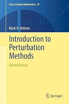 Holmes Mark H Introduction to Perturbation Methods 