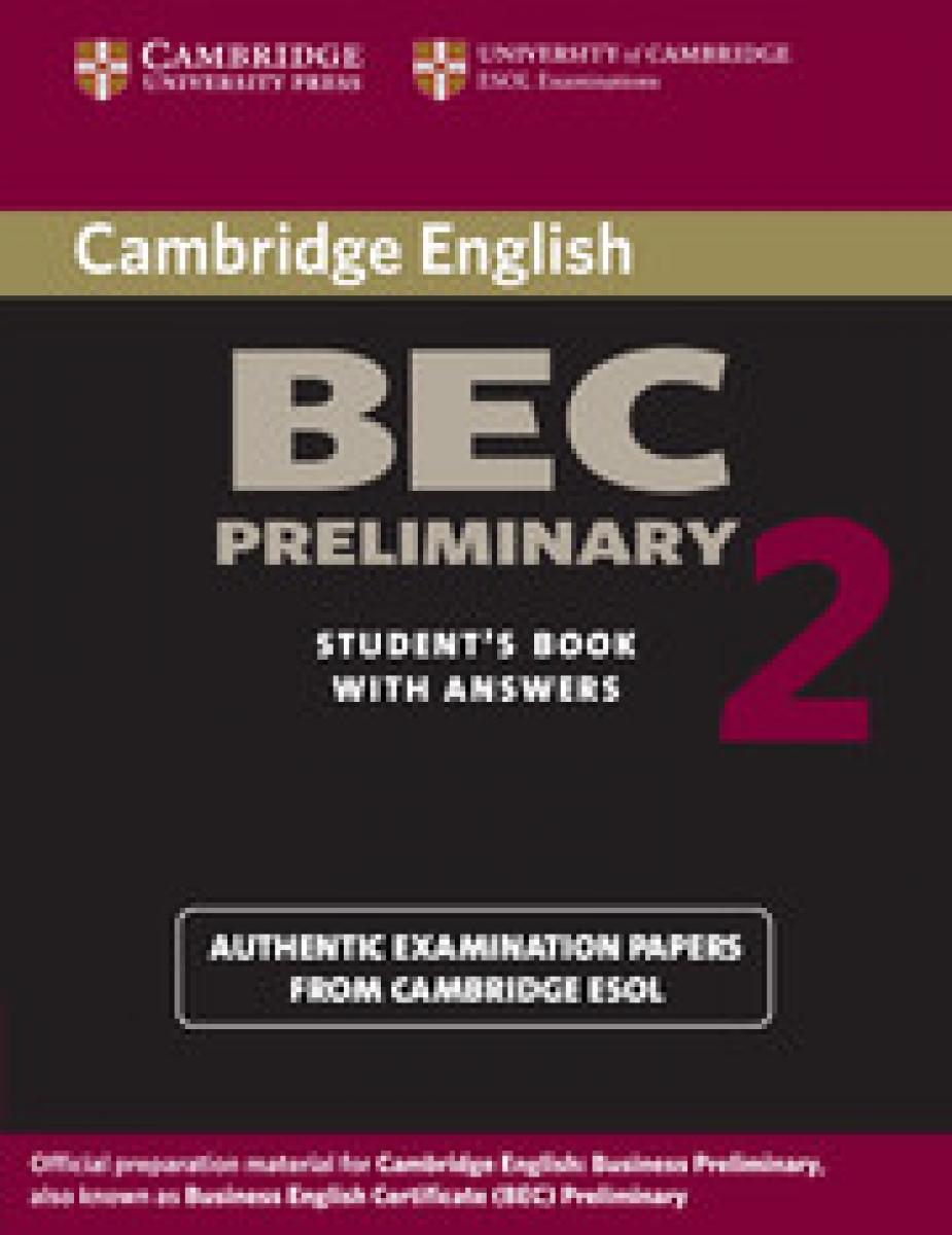 Cambridge BEC (business english course) Preliminary 2 Student's Book with answers 