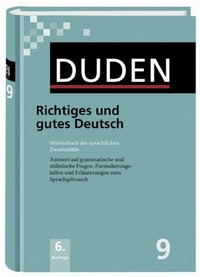 Duden Band 09 Richriges und gutes Deutsch Buch 
