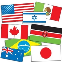 Accent Punch-Outs International Flags (72 pieces) 