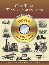 Dover Old-time transportation cd-rom and book 