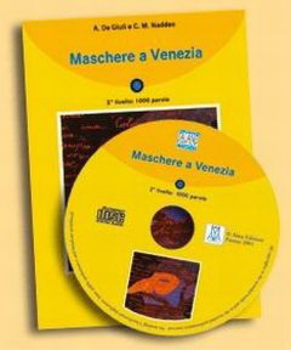 Ciro Massimo Naddeo, Alessandro De Giuli Italiano Facile Adulti A1/ A2: Maschere a Venezia + CD audio 