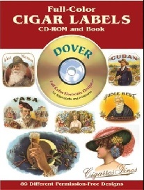Dover Full-Color Cigar Labels CD-ROM and Book 
