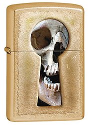  ZIPPO Keyhole Skull,    Gold Dust, , , 365612  28540 