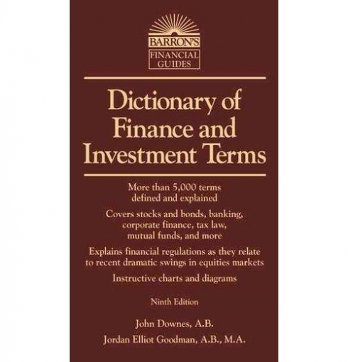 Steven Dictionary of Finance and Investment Terms 9ed 