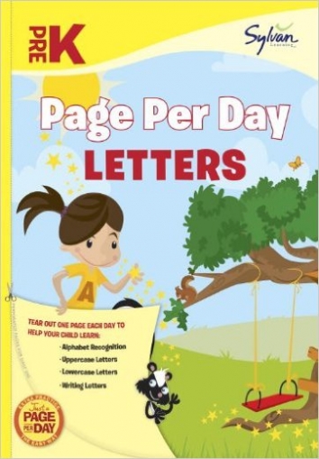 Sylvan Learning Page Per Day: Letters (Pre-K) 