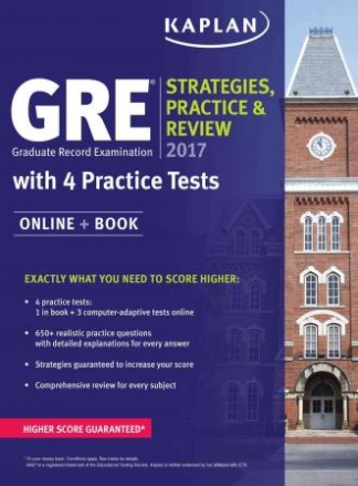 GRE. Strategies, Practice & Review 2017. With 4 Practice Tests. Online + Book 