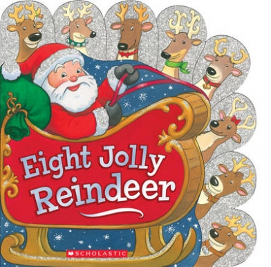 Oliver Ilanit Eight Jolly Reindeer (Board Book) 