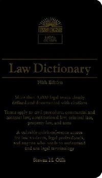 Steven H. Gifis Law Dictionary 5 Ed. 