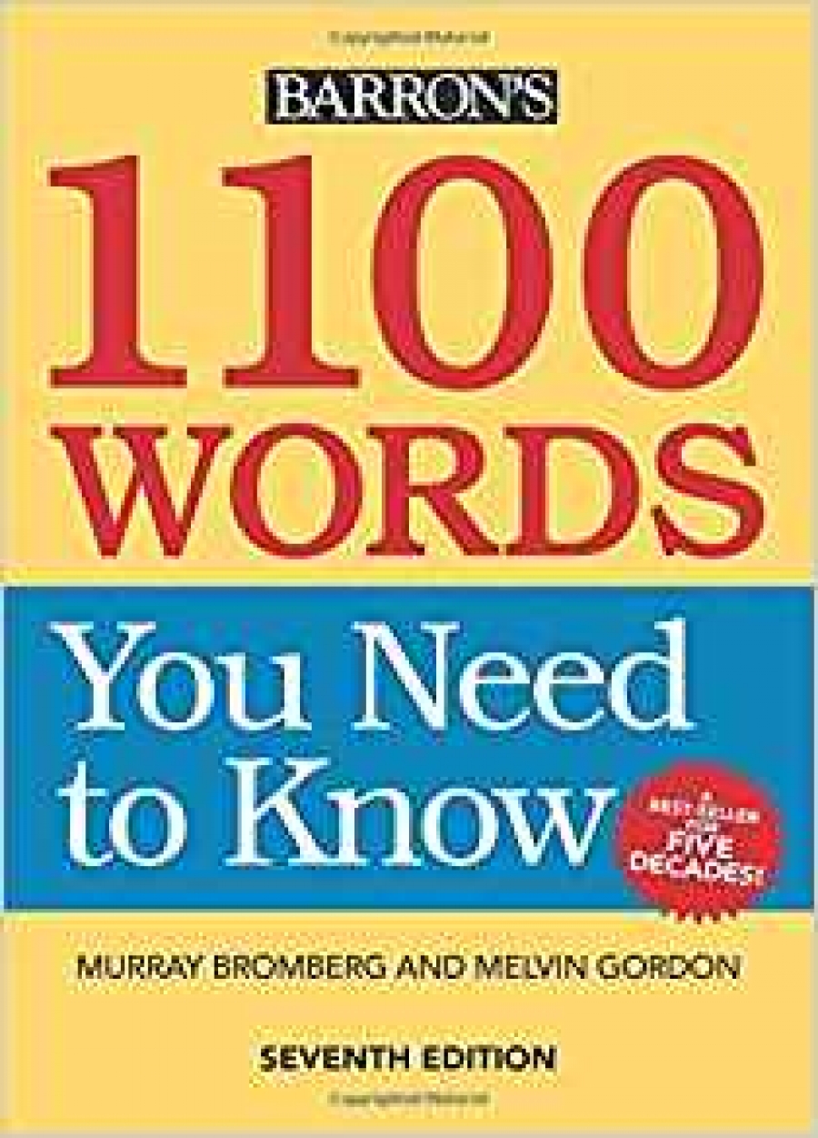 Bromberg Murray, Gordon Melvin 1100 Words You Need to Know 