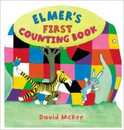 McKee David Elmer's First Counting Book. Board book 