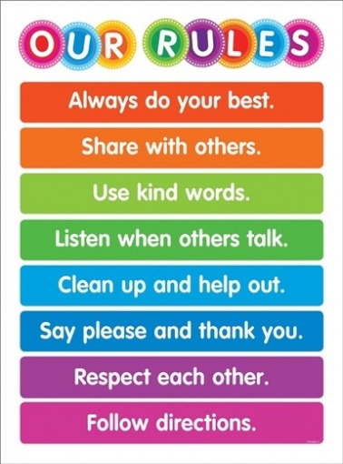 Color Your Classroom. Our Rules Chart 