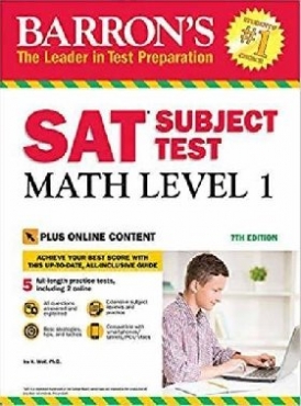 Green Sharon Weiner Barron's SAT Subject Test: Math Level 1, 7th Edition: With Bonus Online Tests 