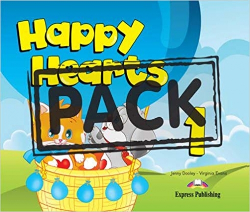 Evans Virginia, Dooley Jenny Happy Hearts 1. Pupil's Book with Stickers, Press Outs, Extra Optional Units & multi-ROM PAL 