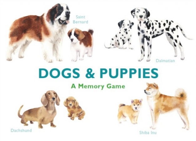 Dogs & Puppies: A Memory Game (Cards) 