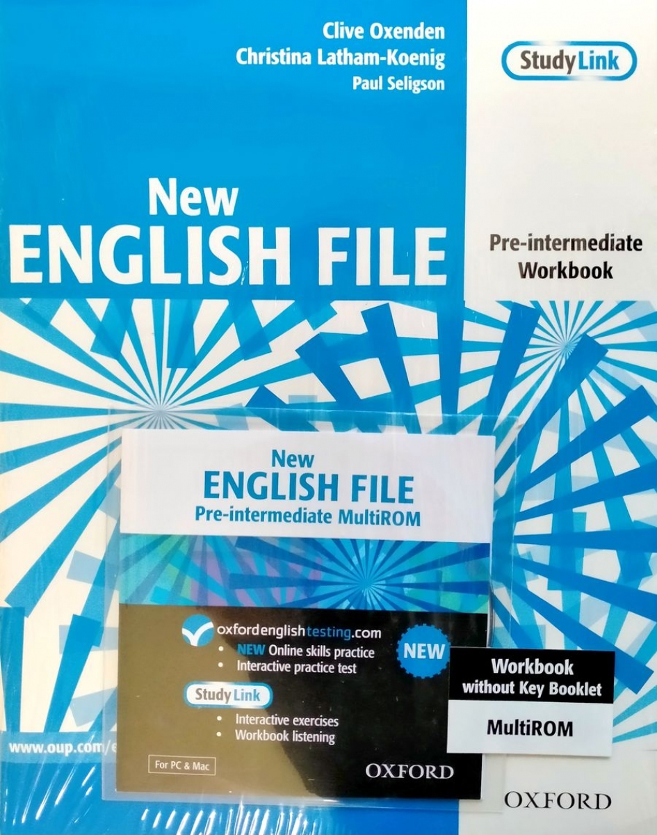Clive Oxenden and Christina Latham-Koenig New English File Pre-intermediate Workbook (without key) with MultiROM Pack 