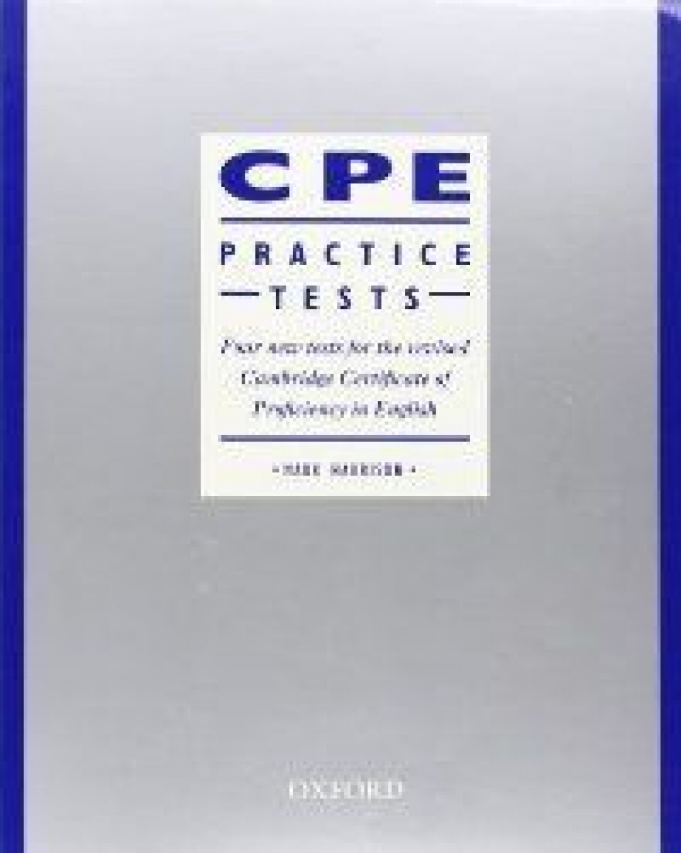 Mark Harrison CPE Practice Tests: Practice Tests Without Key 
