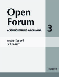 Angela Blackwell and Therese Naber Open Forum 3 Answer Key and Test Booklet 