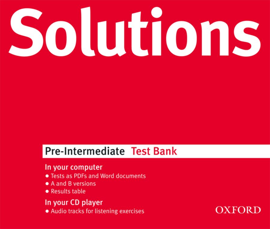 Tim Falla and Paul A. Davies Solutions Pre-Intermediate Test Bank MultiROM 