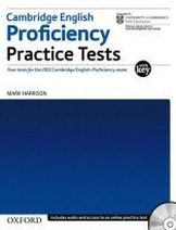 Mark Harrison Cambridge English: Proficiency (CPE) Practice Tests with Key and Audio CDs Pack 