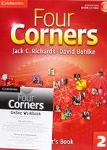 Jack C. Richards, David Bohlke Four Corners Level 2 Student's Book with Self-study Audio CD and Online Workbook Pack 