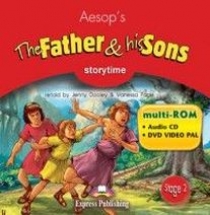 Aesop retold by Jenny Dooley & Vanessa Page Stage 2 - The Father & his Sons. multi-ROM (Audio CD / DVD Video PAL).  CD/DVD  