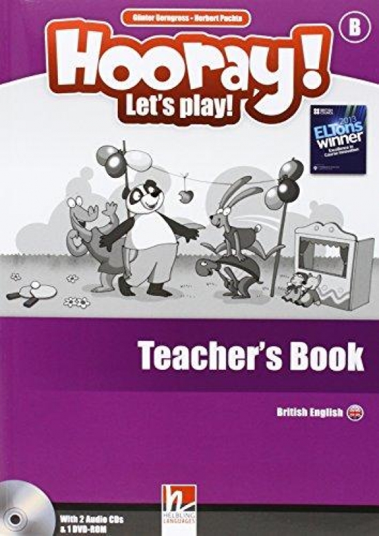 Herbert Puchta, Gunther Gerngross Hooray! Let's Play! Level B Teacher's Book + 2 Audio CDs + DVD-ROM 