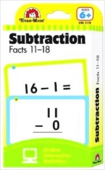 Flashcards: Subtraction Facts 11-18 (Flashcards: Math) 