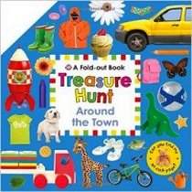 Roger, Priddy Priddy, Roger Fold-Out Treasure Hunt: Around the Town (board bk) 