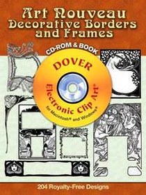 Carol Belanger Grafton Art Nouveau Decorative Borders and Frames (+ CD-ROM) 