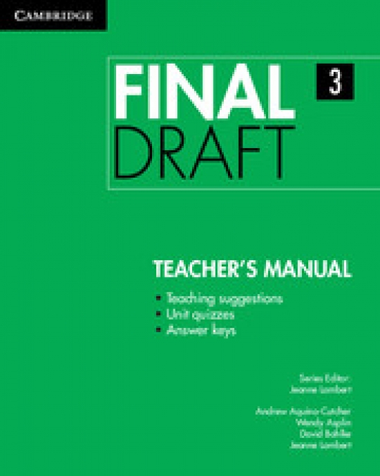 Lambert Final Draft Level 3. Teacher's Manual 