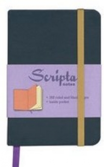 Scripta Notes. Small. Asphalt. Ruled Journal 