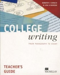 D, Zemach College Writing Teacher's Book 