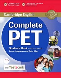 Complete PET Student's Book without Ans with CD-ROM and Testbank 