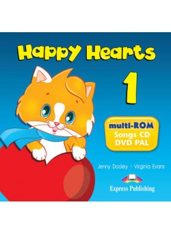 Virginia Evans, Jenny Dooley Happy Hearts 1. Multi Rom Pal. CD с песнями и видео 