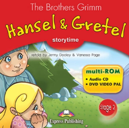 The Brothers Grimm retold by Jenny Dooley & Vanessa Page Stage 2 - Hansel & Gretel. multi-ROM (Audio CD / DVD Video PAL).  CD/DVD  